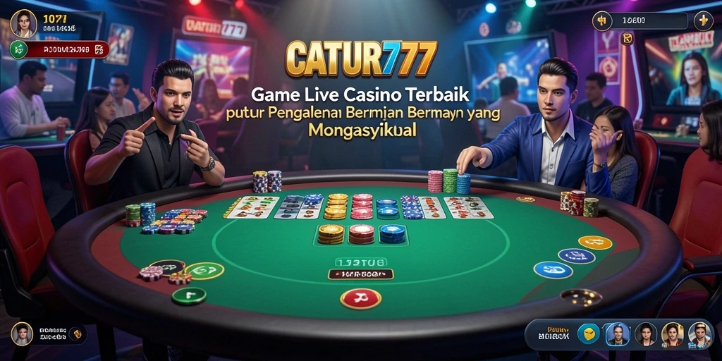 Tampilan gameplay CATUR777 yang seru dan interaktif dalam Live Casino.