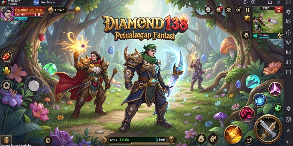 Tampilan epic battle dalam gameplay DIAMOND138