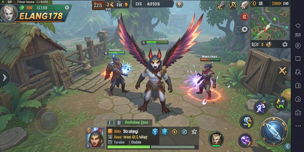 Gameplay menarik dalam ELANG178 dengan strategi SLG yang mendalam.