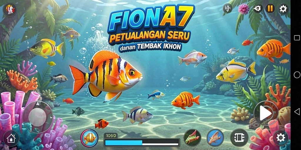 Gameplay seru FIONA77 di dunia bawah laut.