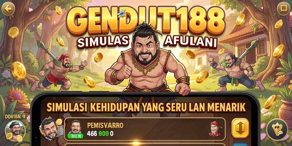 Tampilan gameplay seru dari GENDUT188 dengan berbagai interaksi.
