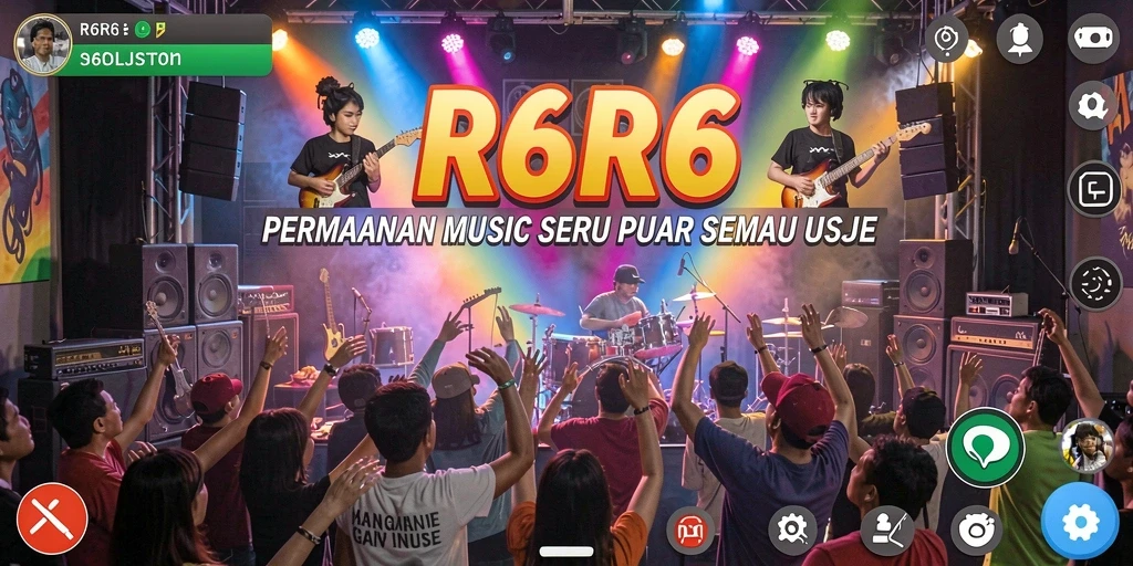 Tampilan gameplay seru di R6R6 dengan efek visual menarik.