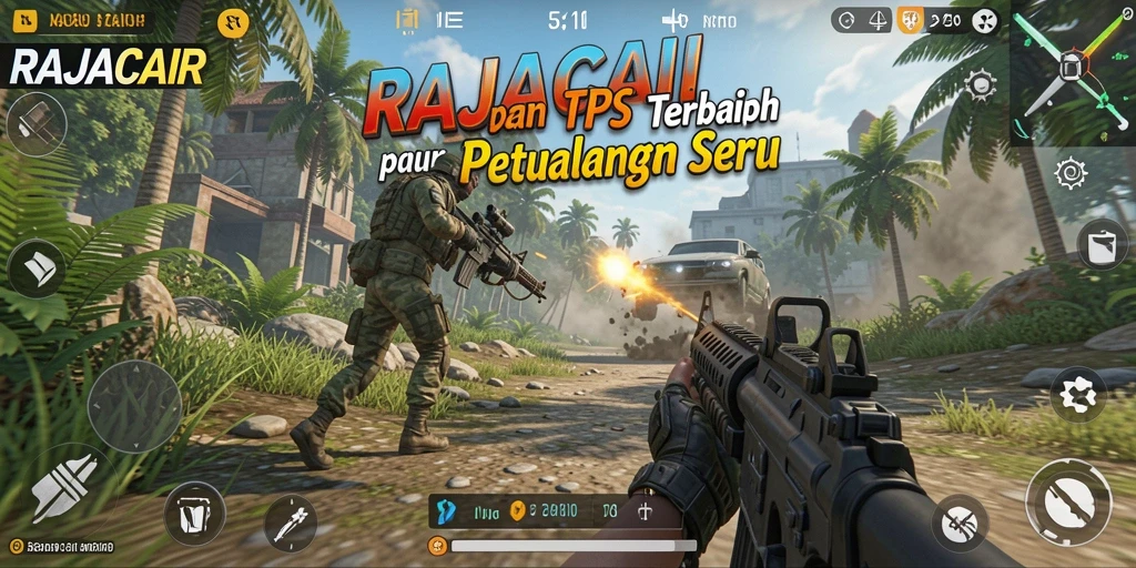 Tangkapan layar dari gameplay mendebarkan RAJACAIR yang penuh aksi.