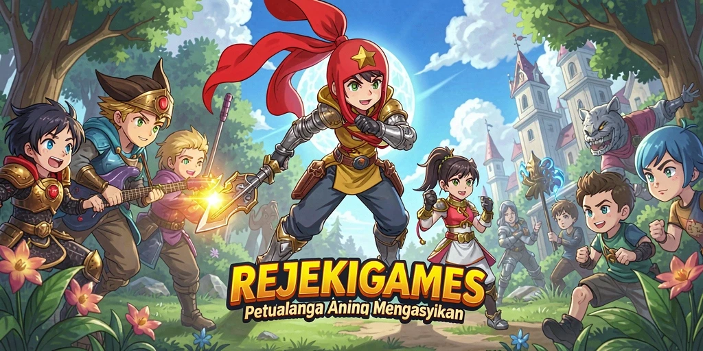 Tampilan gameplay menakjubkan dari REJEKIGAMES yang penuh aksi.