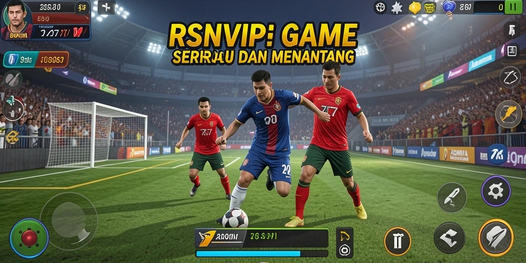 Gameplay seru dari RSNVIP yang menunjukkan aksi olahraga yang mendebarkan.