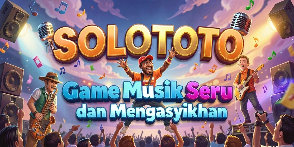 Screenshot gameplay SOLOTOTO menampilkan keseruan bermain musik.