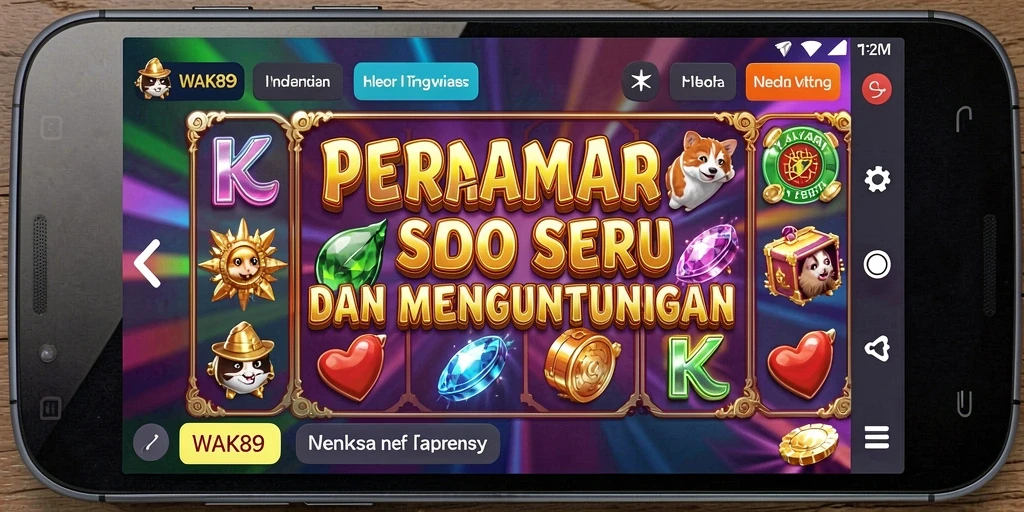 Screenshot utama WAK89 menampilkan berbagai pilihan permainan Slot.
